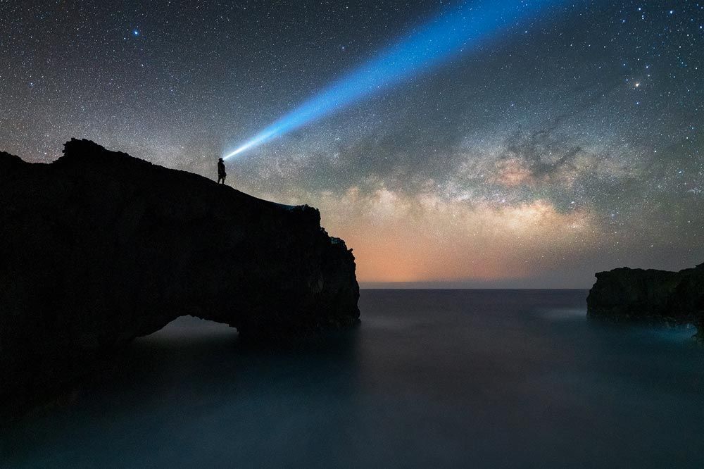 Paisaje nocturno de Fuencaliente