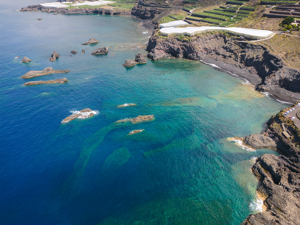 Costa de Punta Larga desde el aire