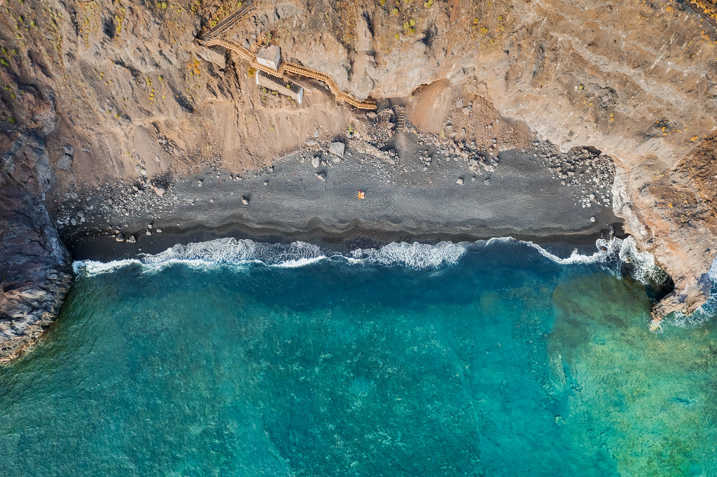 Playa de Punta Larga desde el aire